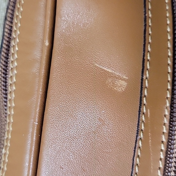 BURBERRYS CLUTCH WRISTLET LEATHER VINTAGE BAG - Picture 3 of 14